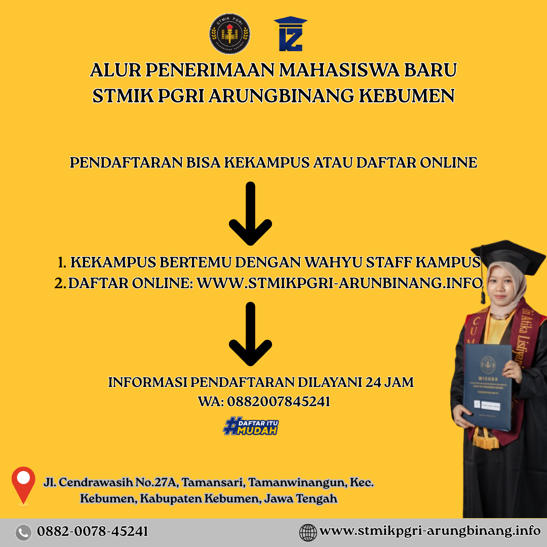 Alur Penerimaan Mahasiswa Baru STMIK PGRI Kebumen