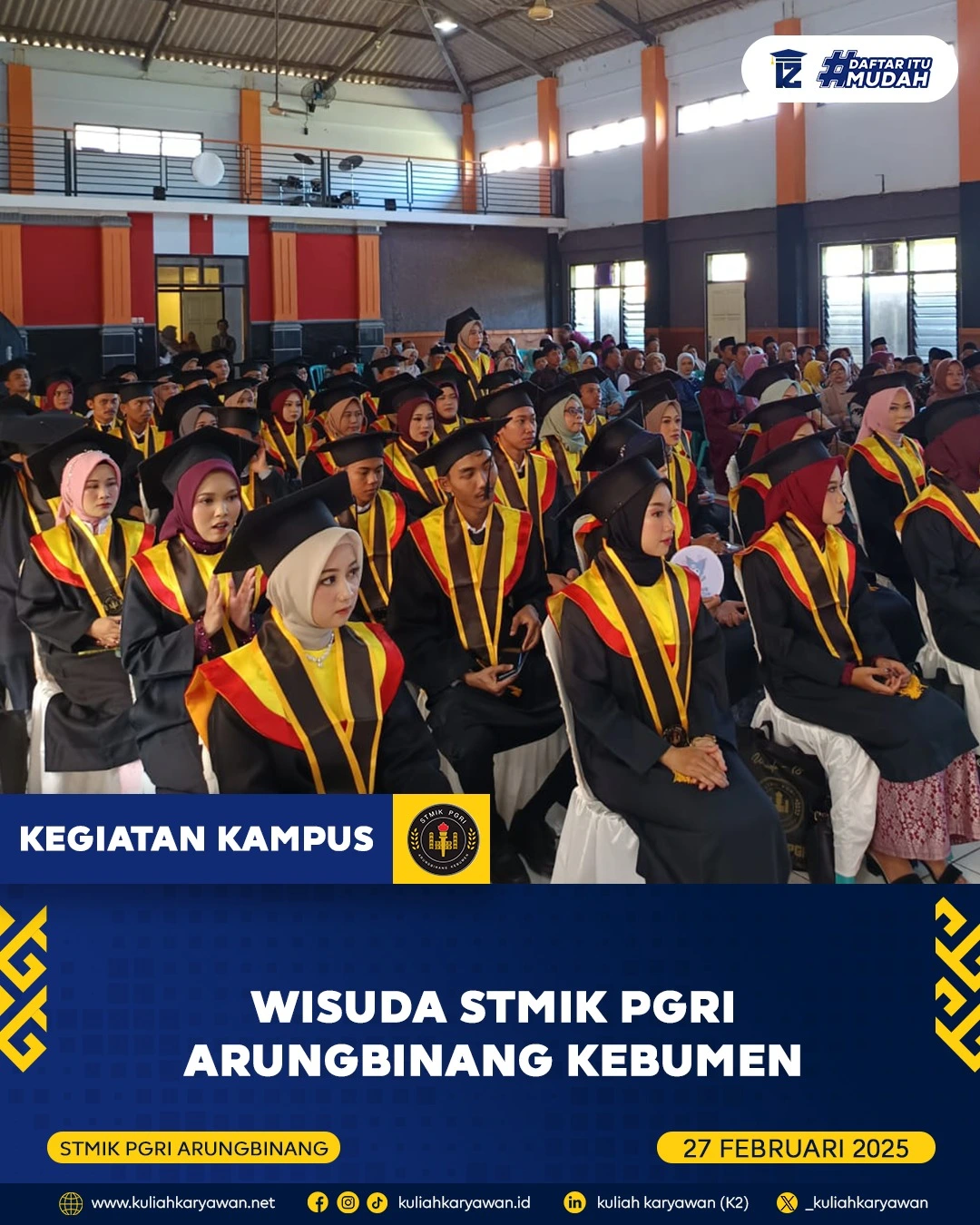 Wisuda Program Diploma STMIK PGRI Arungbinang Kebumen